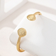 golden yellow ocean Shell Metal Bracelet For Women Summer Commute Accessory