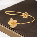 golden yellow elegant Enamel Flower Armband For Women Summer Vacation Jewelry