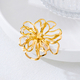 metal Flower Heart Star Brooch Set