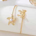 golden yellow ocean Series Starfish Crab Women's Armband