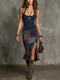 women's 3D Digital Print Strappy Dress