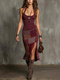 women's 3D Digital Print Strappy Dress