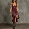 women's 3D Digital Print Strappy Dress