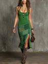 women's 3D Digital Print Strappy Dress