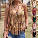 fringe Cami Vest Western Style Women's Top