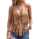 fringe Cami Vest Western Style Women's Top