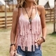 fringe Cami Vest Western Style Women's Top