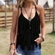 fringe Cami Vest Western Style Women's Top