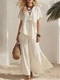 women's Summer Casual Irregular Short Sleeve Top And Slit Wide Leg Pants Set