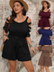 plus Size Off-Shoulder Casual Jumpsuit