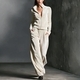 women's Velvet 2-Piece Tracksuit Set Long Sleeve Zip Solid Color