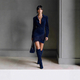 western Cowboy Style Suede Fringe Slim Fit Long Sleeve Dress
