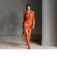 western Cowboy Style Suede Fringe Slim Fit Long Sleeve Dress