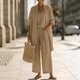 women's 3-Piece Straight-Leg Solid Color Casual Travel Set