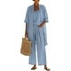 women's 3-Piece Straight-Leg Solid Color Casual Travel Set