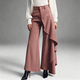 irregular Splicing Drape Suede Women's Trousers