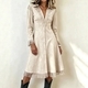Western-Cowboy-Wildleder-Trenchcoat mit Fransen, schlanke Passform, langärmelige Jacke