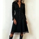 western Cowboy Suede Trench Coat With Fringe Slim Fit Long Sleeve Jacket