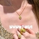 vintage Royal Iris Gemstone Necklace With Beaded Bracelet