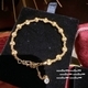 vintage Royal Iris Gemstone Necklace With Beaded Bracelet
