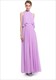 Ärmelloses bodenlanges Maxikleid aus Chiffon mit Überwurf