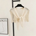 Hohl Gestrickte Bolero Weste Für Damen