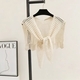 Hollow-Out Knitted Shrug Vest For Women