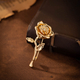 Simple Rose Brooch Men's High-End Suit Jacket Lapel Pin