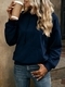 Women's Loose Solid Color Hoodie With Pockets