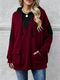 Women's Loose Mid-Length Hooded Top Plus Size Spring Autumn Hoodie