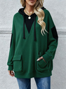 Women's Loose Mid-Length Hooded Top Plus Size Spring Autumn Hoodie