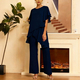 Women's Loose Chiffon Two-Piece Set Solid Color Plus Size