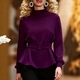 Long-Sleeve Waist-Slimming Pullover Hoodie