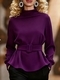 Long-Sleeve Waist-Slimming Pullover Hoodie