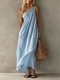 Elegant One-Shoulder Sleeveless Long Dress