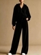 Women's Fleece Hooded Zip-Up Sweatshirt And Pants Set