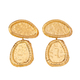 Vintage Geometric Textured Enamel Drop Earrings