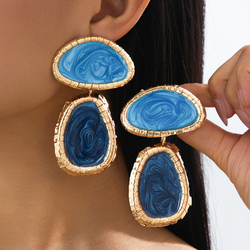YLC-ES-2977 Blue Earrings