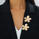 Simple Fresh Inlaid Flower Brooch For Women