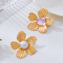 Simple Fresh Inlaid Flower Brooch For Women