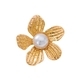 Simple Fresh Inlaid Flower Brooch For Women