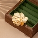 Retro Pearl Flower Brooch For Women Chrysanthemum Petal Inlay