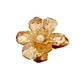Irregular 3D Flower Faux Pearl Brooch Elegant Women's Accessory