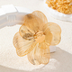 YLC-XZ-2292 Gold Brooch Vintage Faux Pearl Flower Brooch Elegant Women's Banquet Accessory