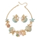 Colorful Enamel Starfish Shell Coral Earrings And Necklace Set For Women