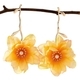 Inlaid Irregular Color Flower Earrings For Women