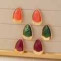 Minimalist Colorful Acrylic Teardrop Stud Earrings For Women