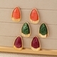 Minimalist Colorful Acrylic Teardrop Stud Earrings For Women