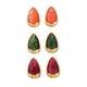 Minimalist Colorful Acrylic Teardrop Stud Earrings For Women