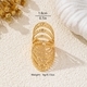 YLC-JZ-2211 Gold Ring Exaggerated Metal Geometric Irregular Ring For Women